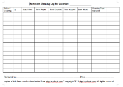 Restroom Cleaning Log Template from sign-in-sheet.com